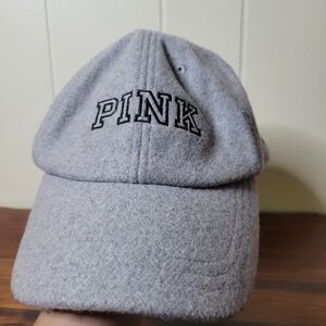 Victoria's Secret PINK Gray Black Wool Hat